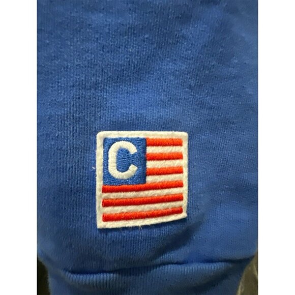 Chubbies American Flag Pullover Size XL Vintage Style Quarter Zip Sweatshirt - Picture 3 of 8